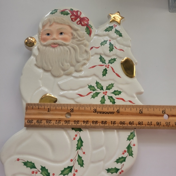 Lenox Santa Claus Trivet - Holiday Santa Collection 9" Length VGC USA Wall Decor - Picture 7 of 8